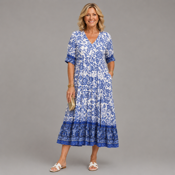 Valeria | Vestido Floral Escote en V
