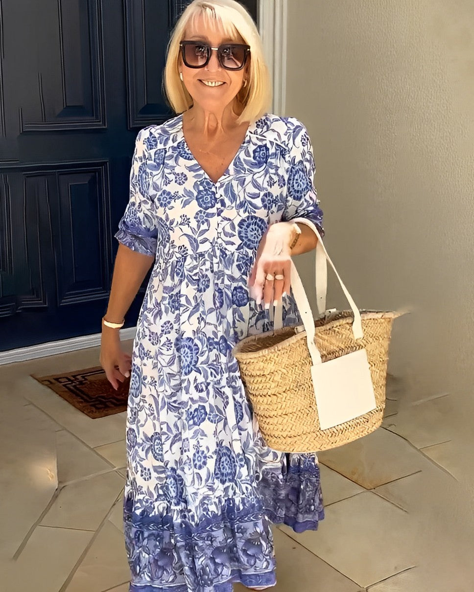 Valeria | Vestido Floral Escote en V