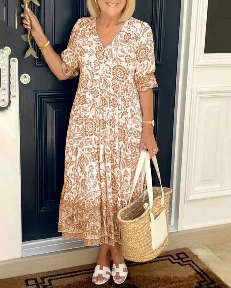 Valeria | Vestido Floral Escote en V