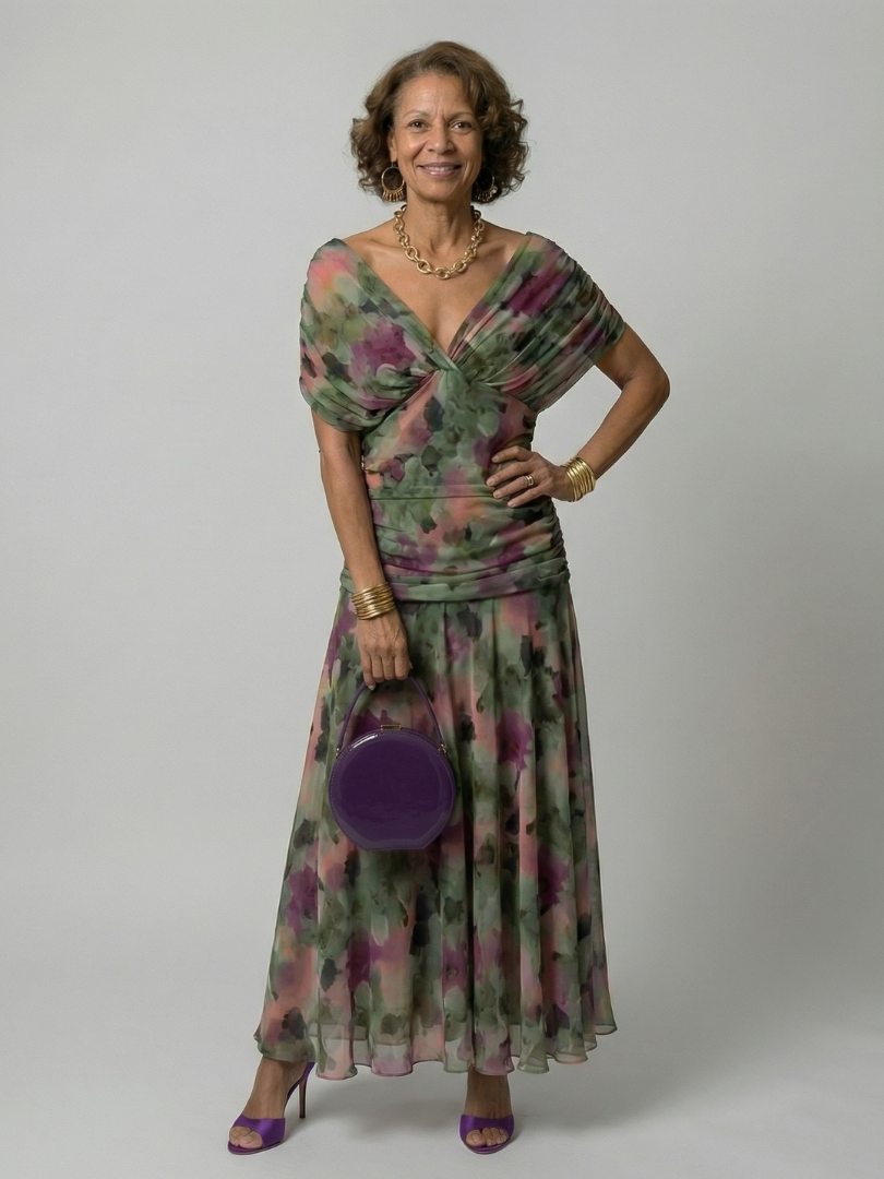 Aitana | Vestido Midi Hombros Descubiertos