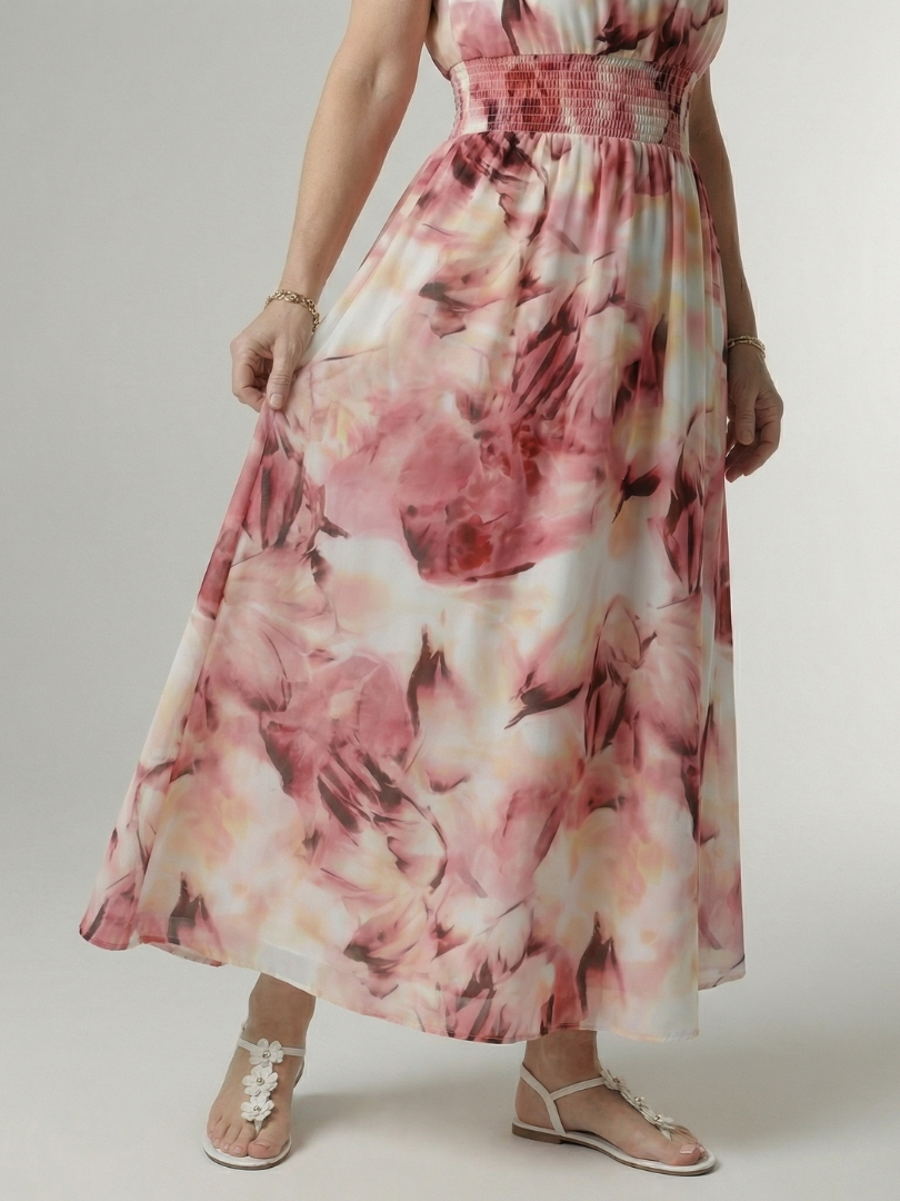 Claudia | Vestido Midi Halter Fruncido