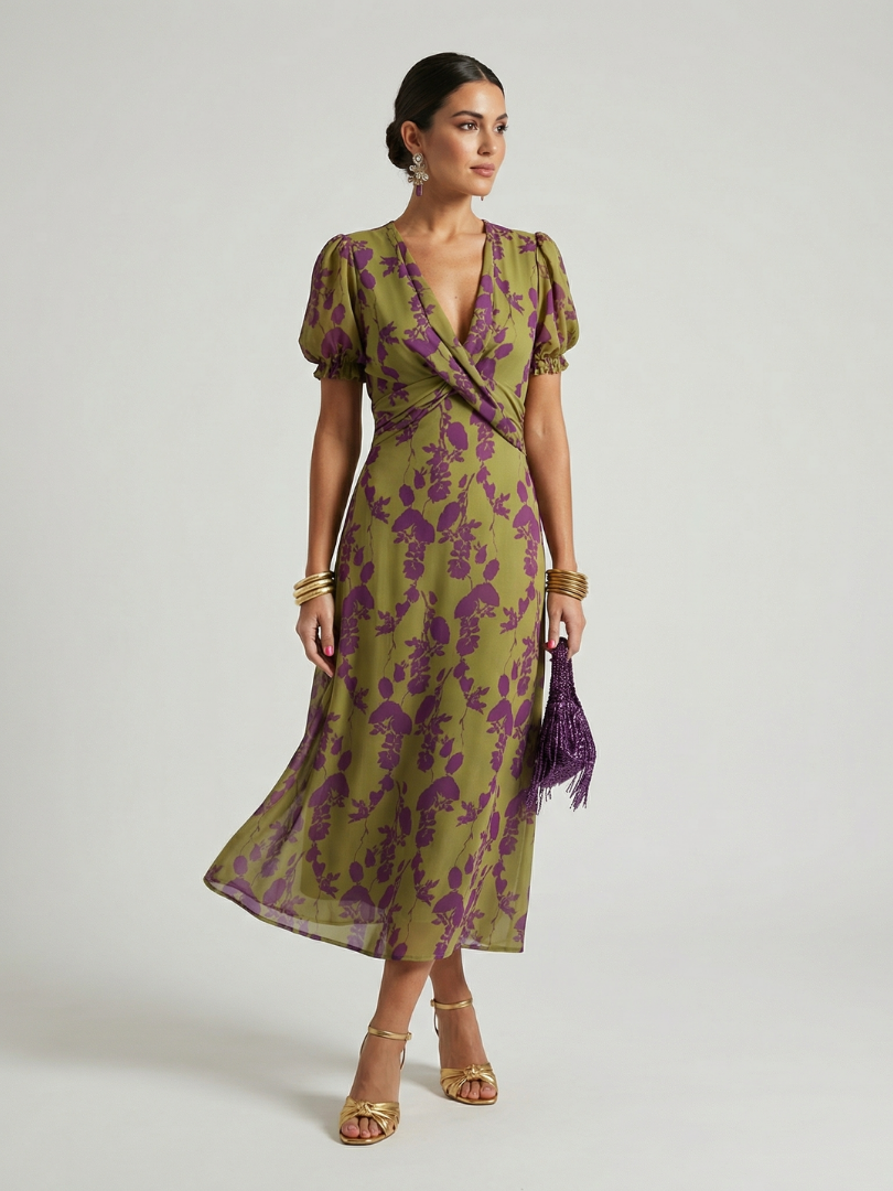 Sara | Vestido Midi Floral Holgado