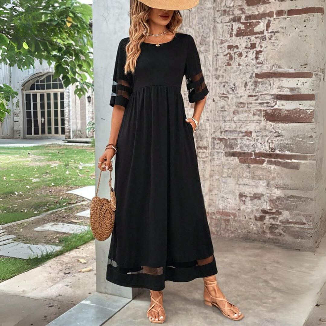 Emma | Vestido Midi Efecto Vientre Plano