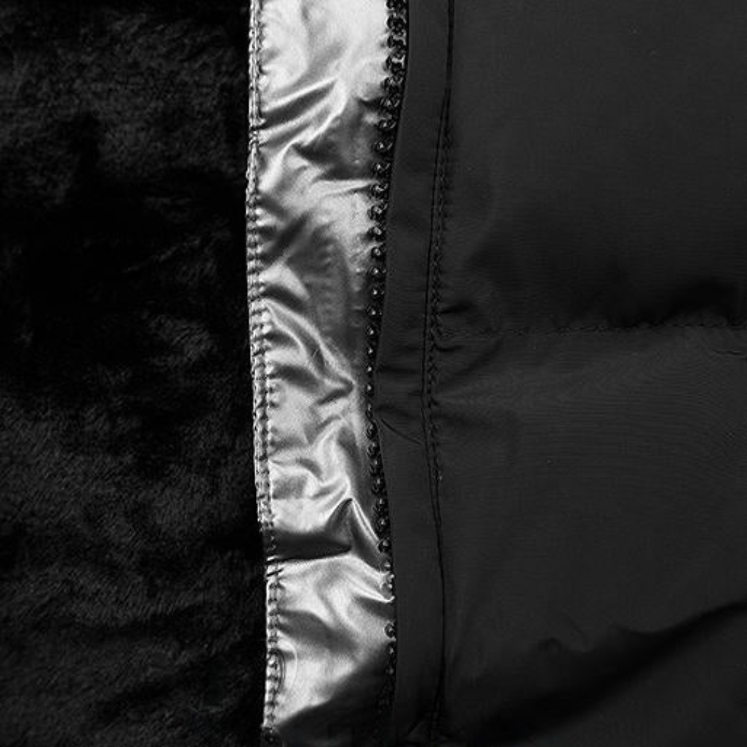 Amparo | Abrigo impermeable acolchado con capucha