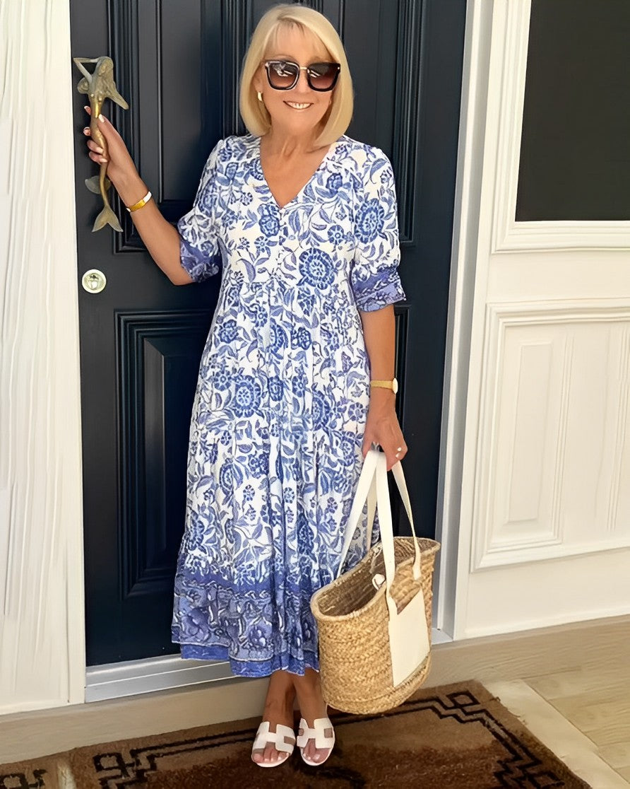 Valeria | Vestido Floral Escote en V