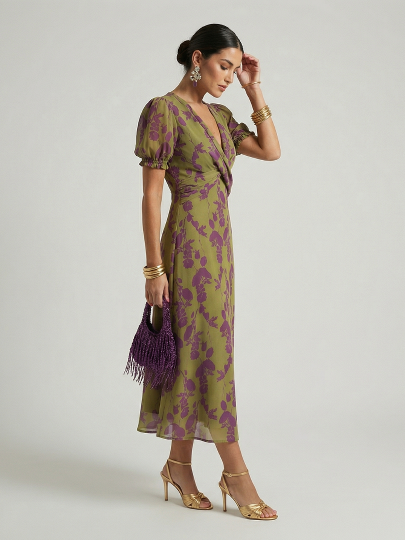 Sara | Vestido Midi Floral Holgado