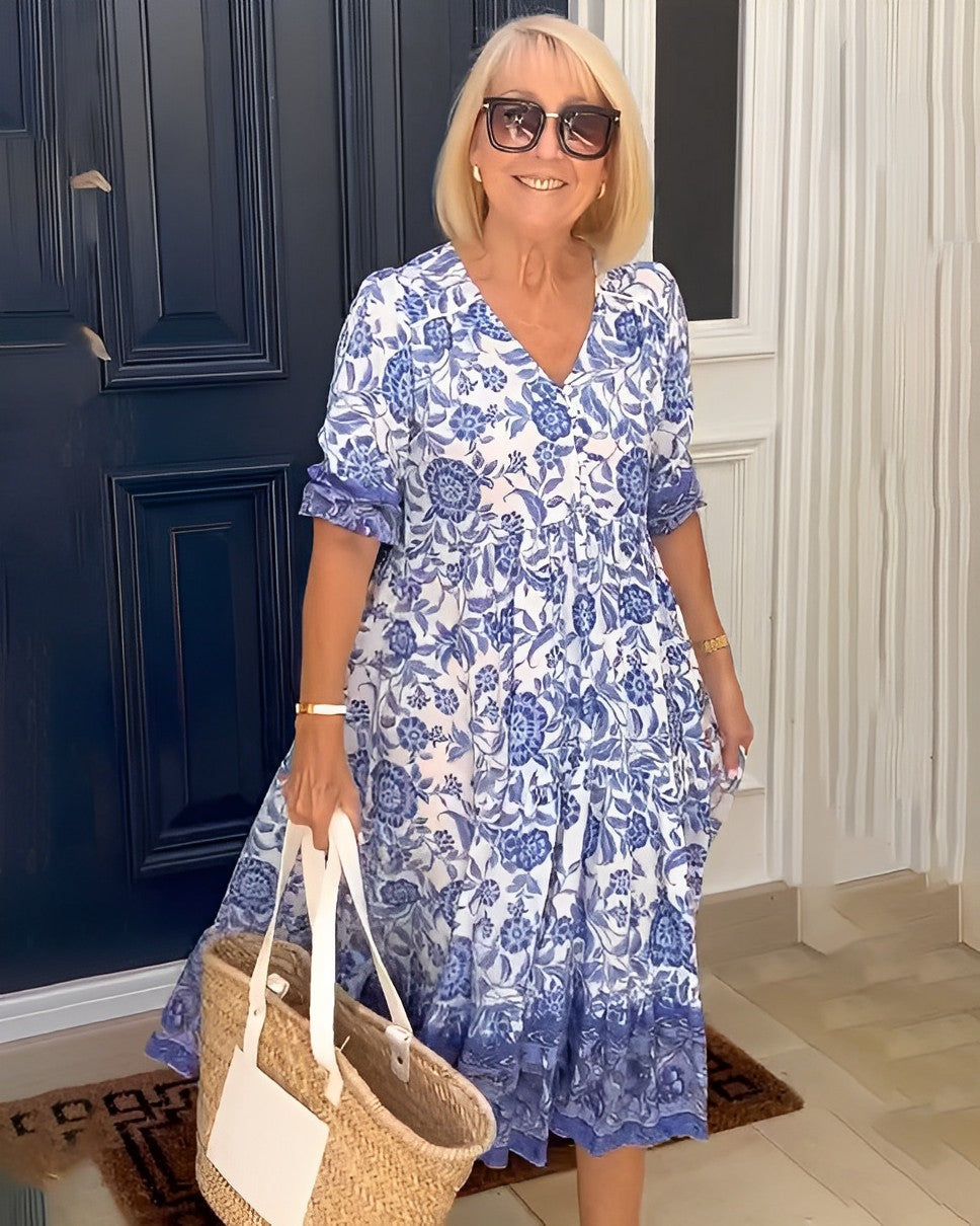 Valeria | Vestido Floral Escote en V
