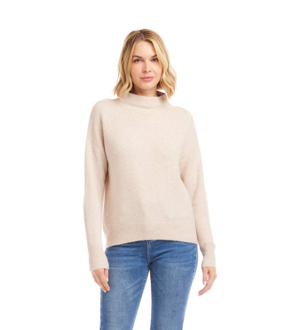 Carla | Jersey de punto suave con elegante cuello Perkins