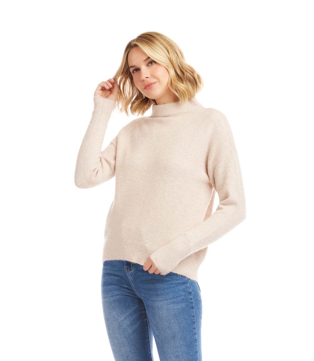 Carla | Jersey de punto suave con elegante cuello Perkins
