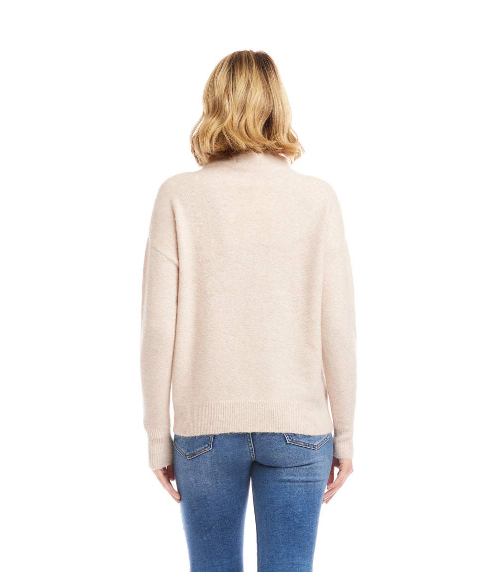 Carla | Jersey de punto suave con elegante cuello Perkins