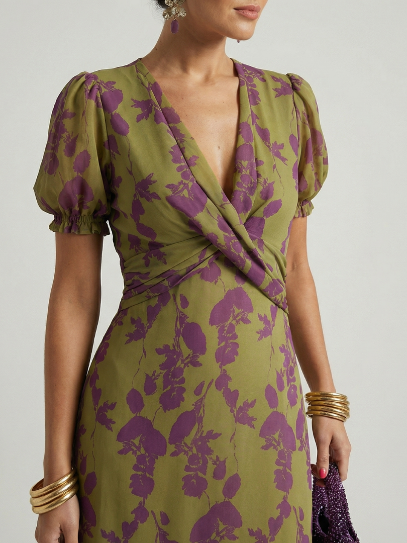 Sara | Vestido Midi Floral Holgado