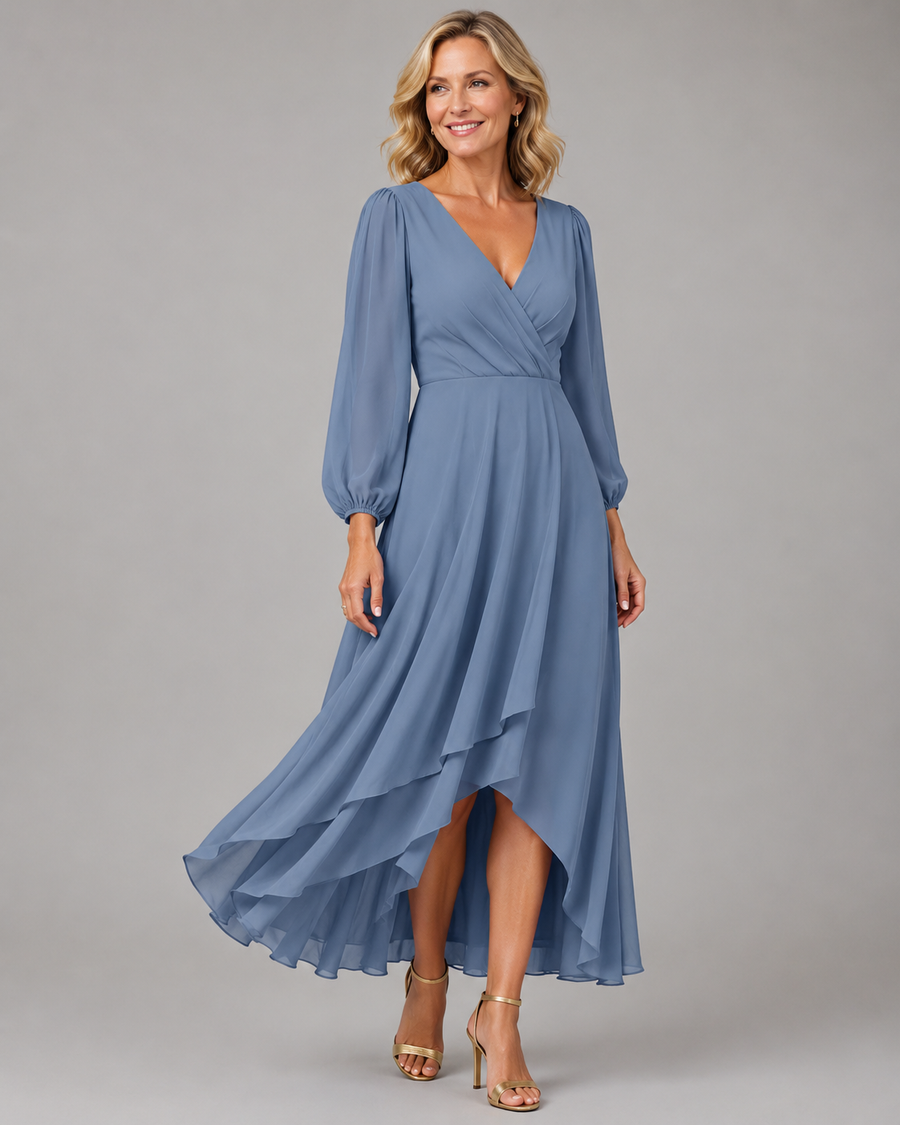 Lucía | Vestido Largo Elegante Escote en V