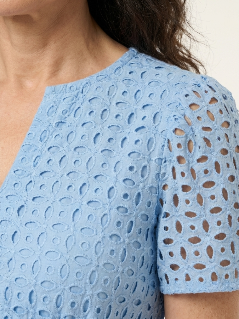 Paula | Vestido Midi Escalonado Escote en V