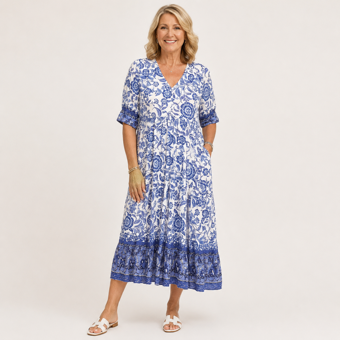 Valeria | Vestido Floral Escote en V