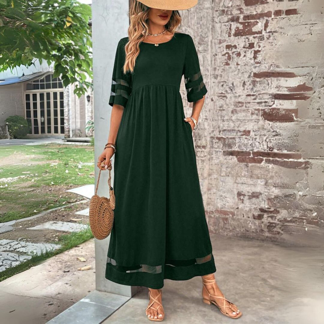 Emma | Vestido Midi Efecto Vientre Plano