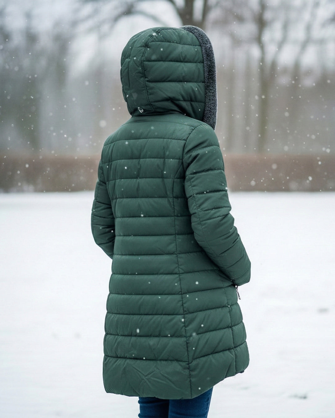 Marina | Abrigo acolchado de invierno con capucha