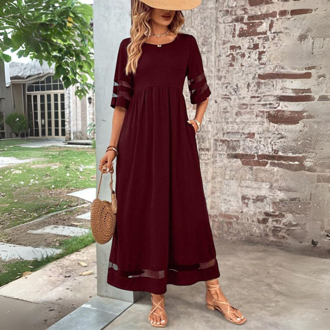 Emma | Vestido Midi Efecto Vientre Plano