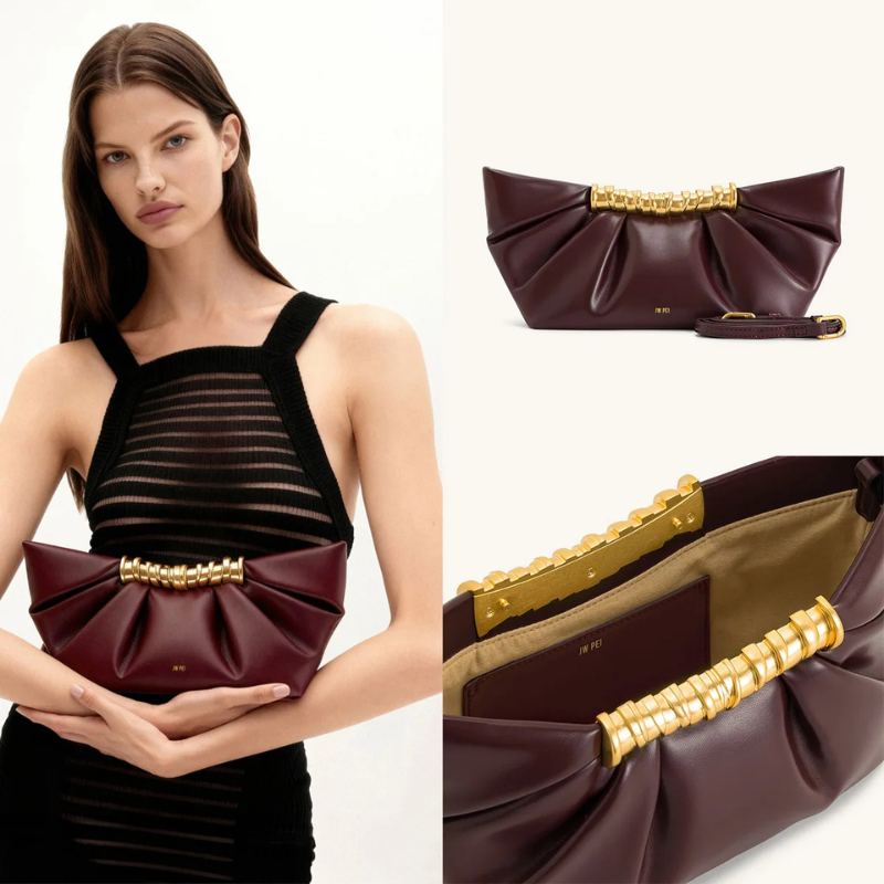 Élodie | Bolso de mano plisado elegante y sofisticado