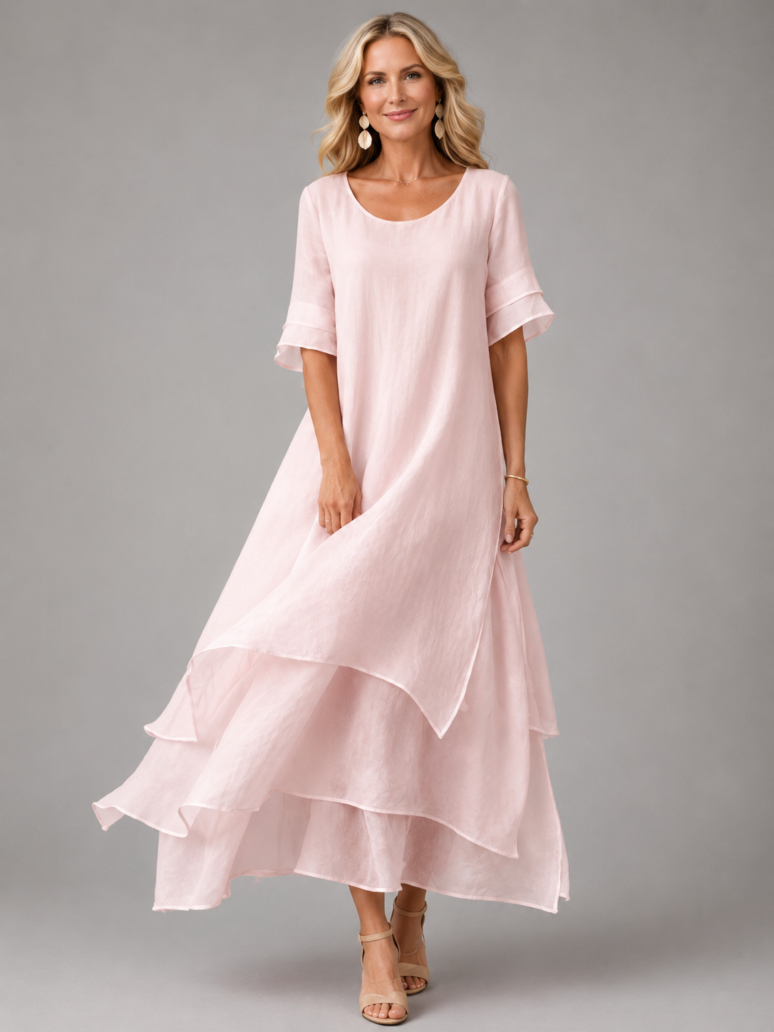 Alba | Vestido Maxi Escalonado Fluido