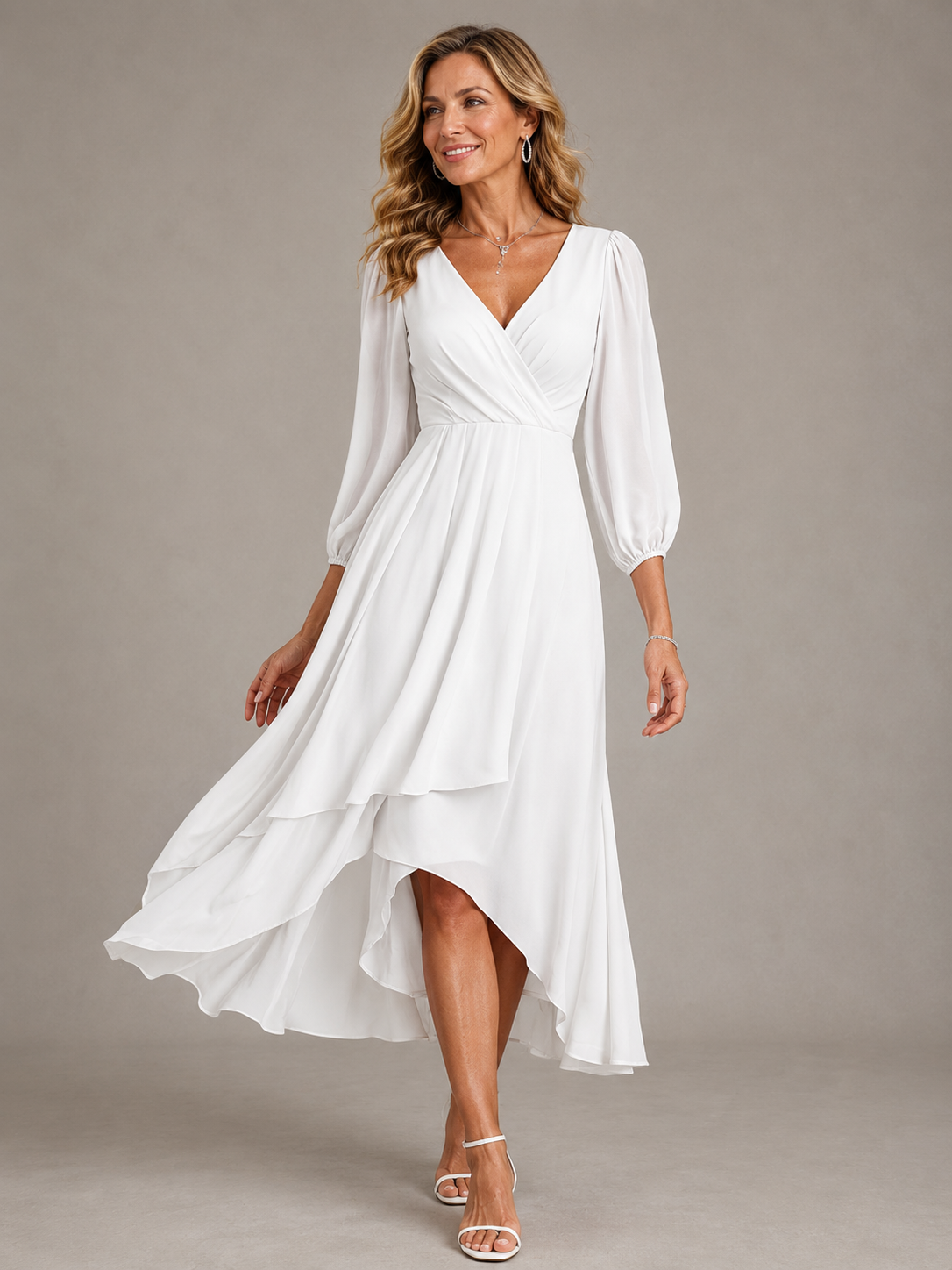 Lucía | Vestido Largo Elegante Escote en V