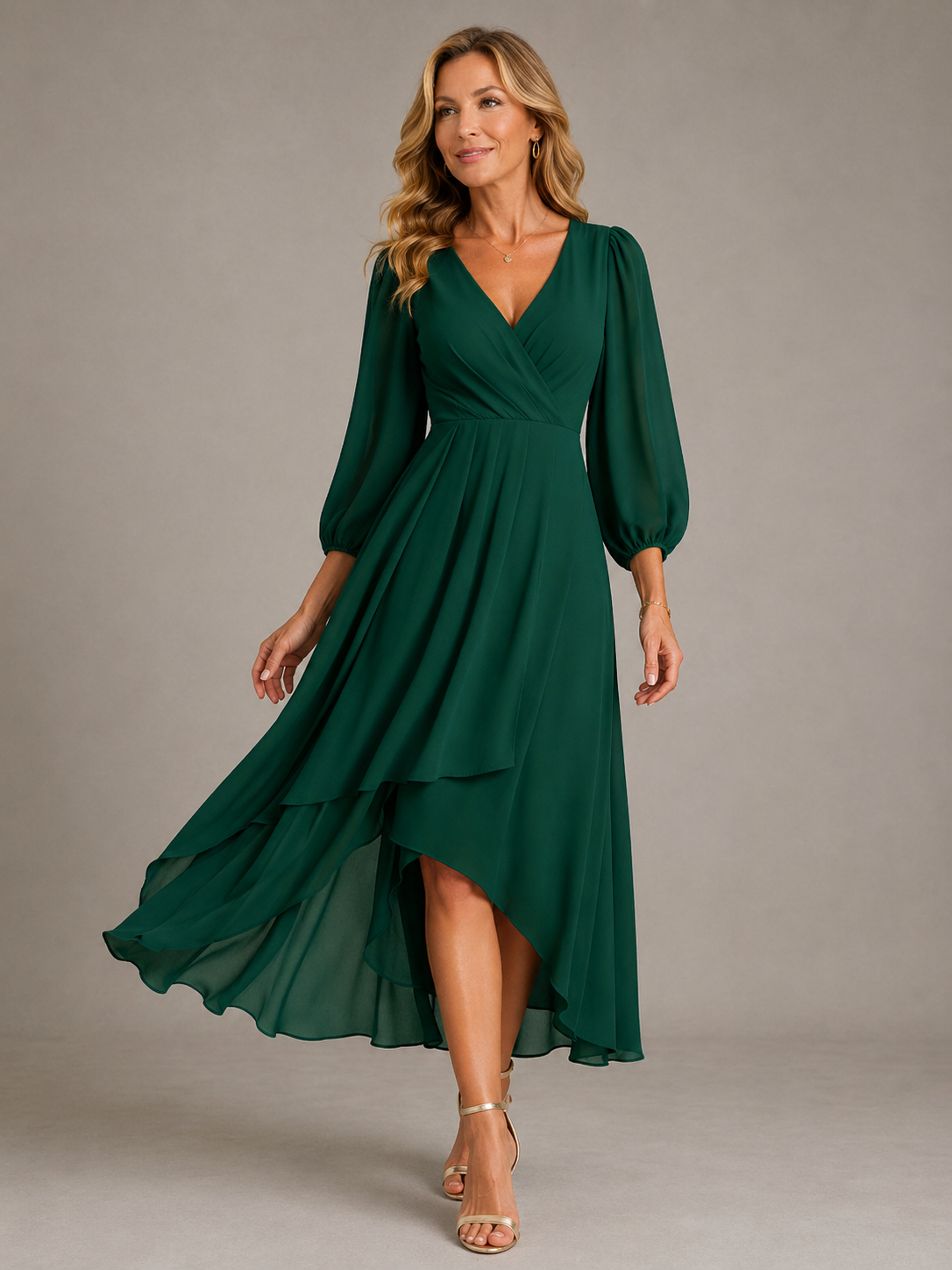 Lucía | Vestido Largo Elegante Escote en V