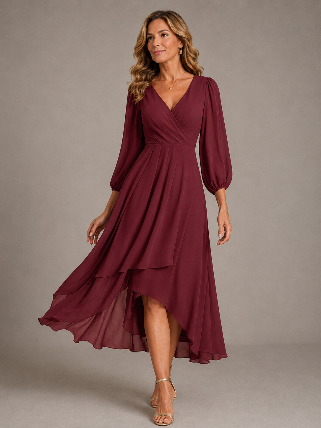 Lucía | Vestido Largo Elegante Escote en V