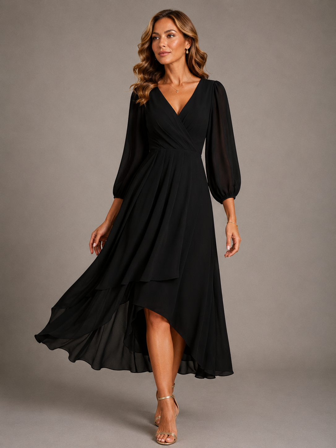Lucía | Vestido Largo Elegante Escote en V