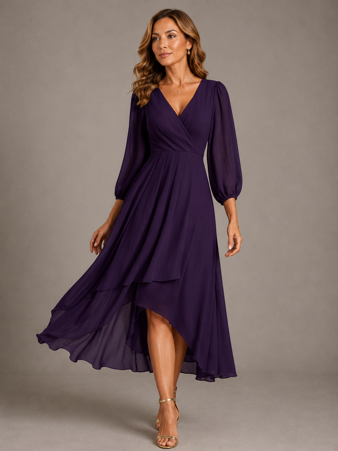 Lucía | Vestido Largo Elegante Escote en V