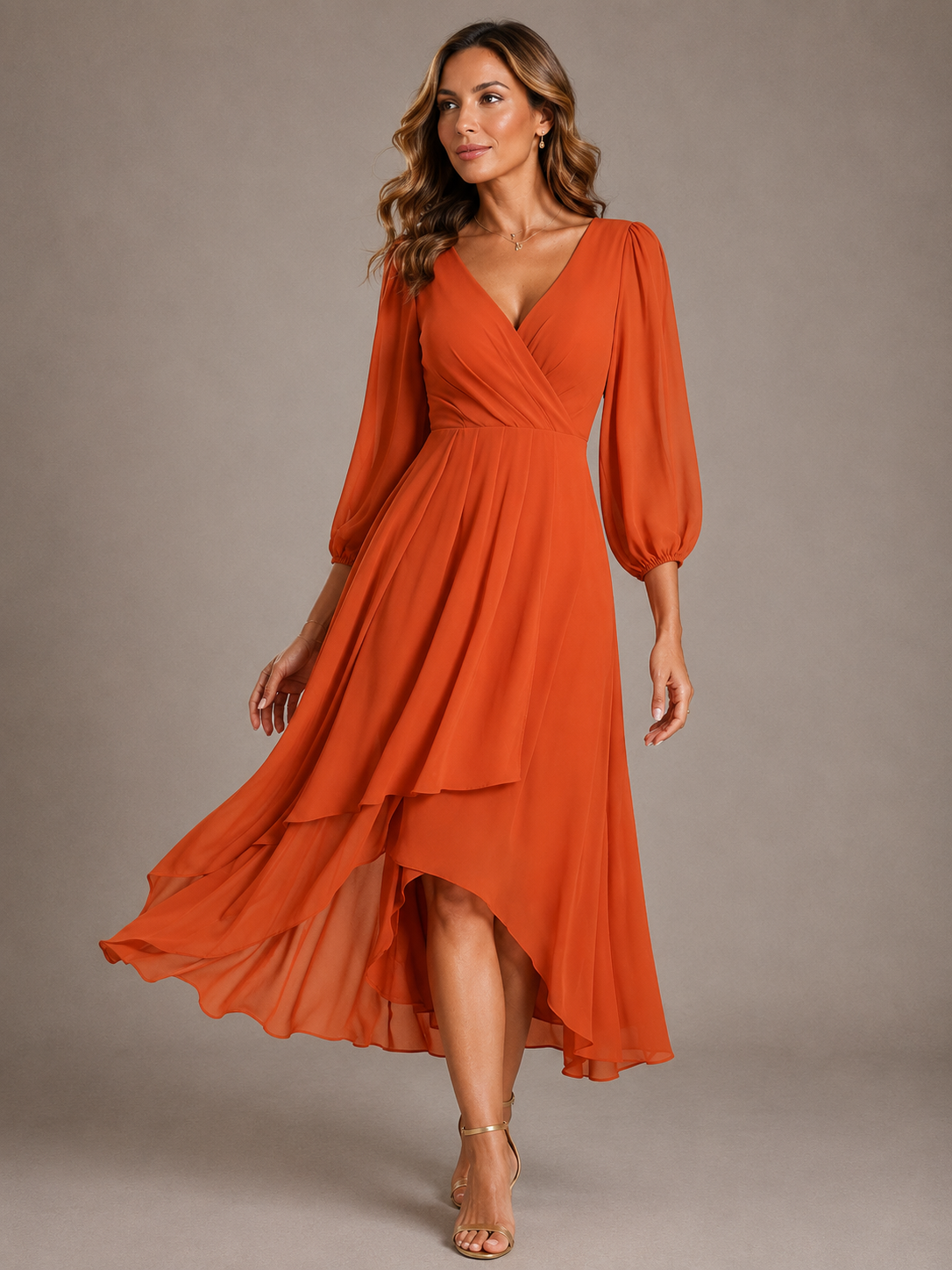 Lucía | Vestido Largo Elegante Escote en V