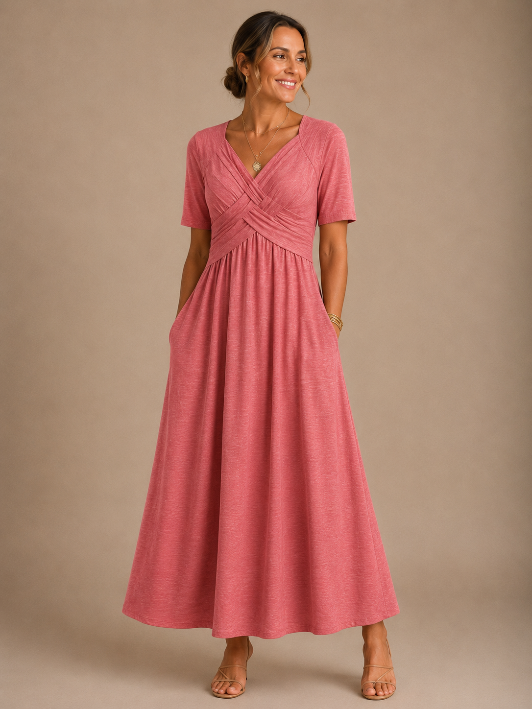 Sofía | Vestido Midi Elegante Escote en V