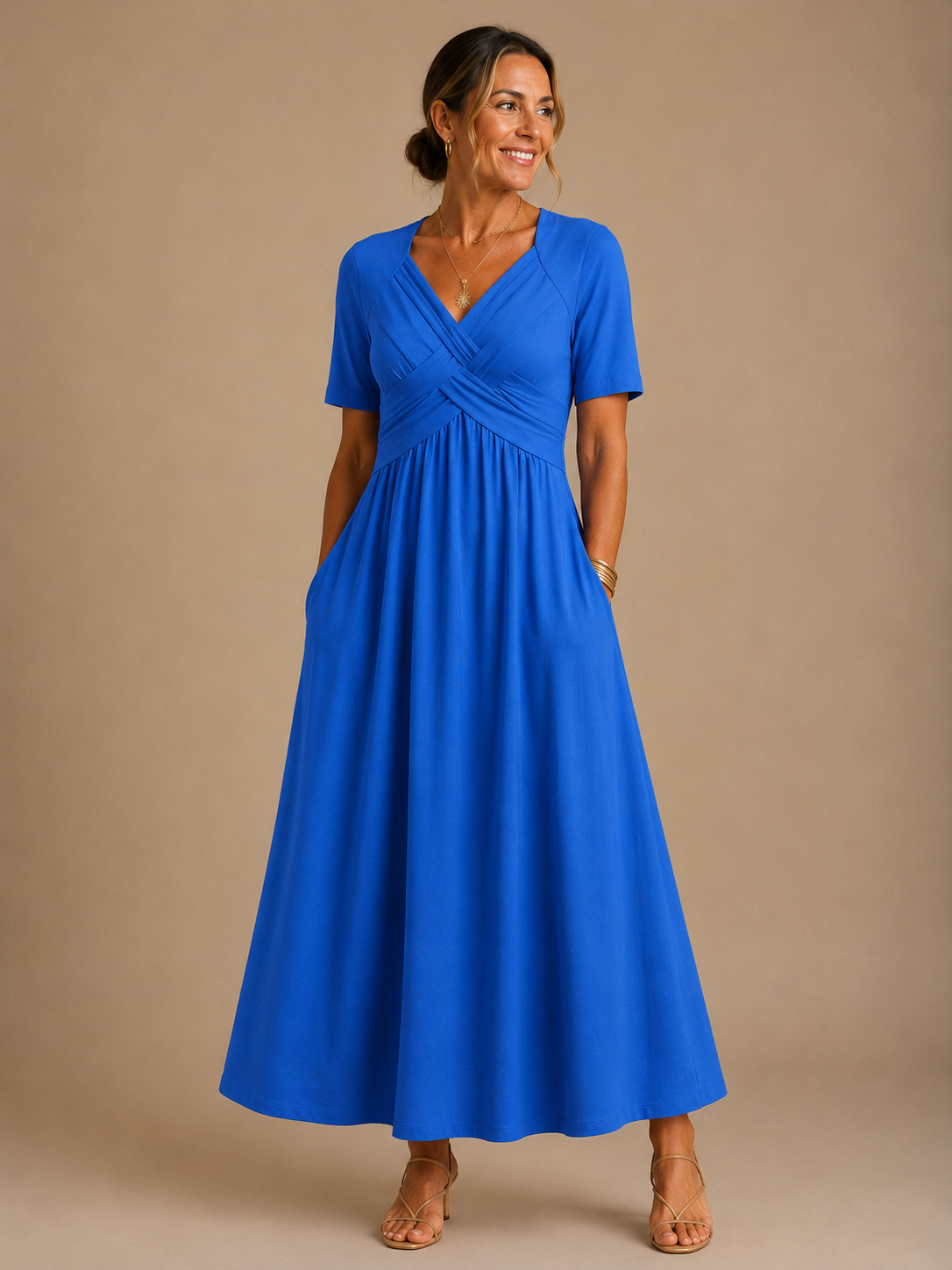 Sofía | Vestido Midi Elegante Escote en V