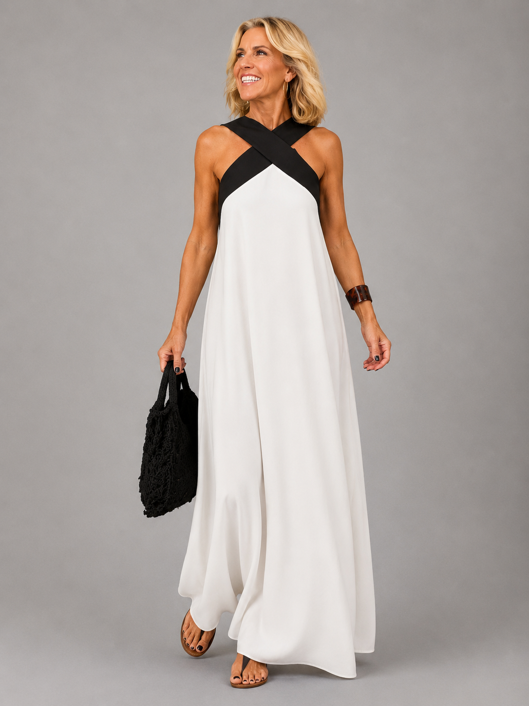 Victoria | Vestido Maxi Escote Cruzado