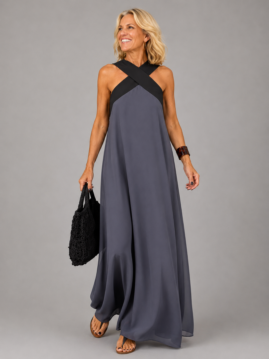 Victoria | Vestido Maxi Escote Cruzado