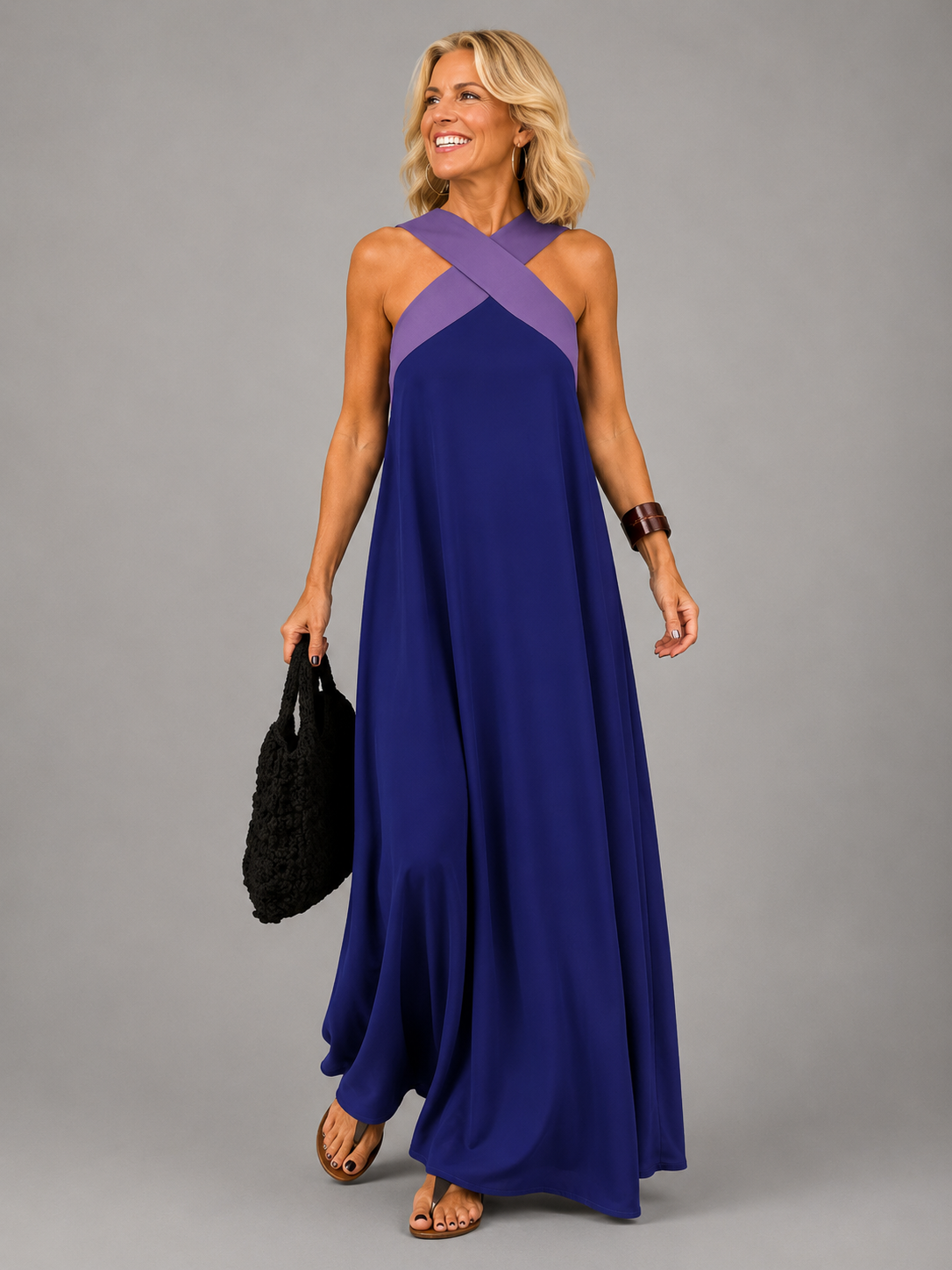 Victoria | Vestido Maxi Escote Cruzado
