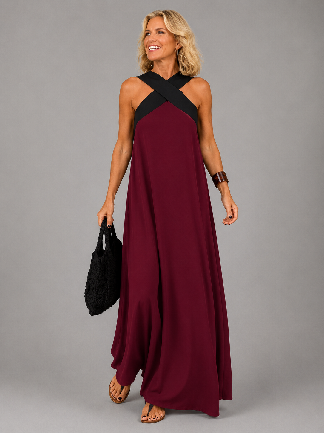 Victoria | Vestido Maxi Escote Cruzado