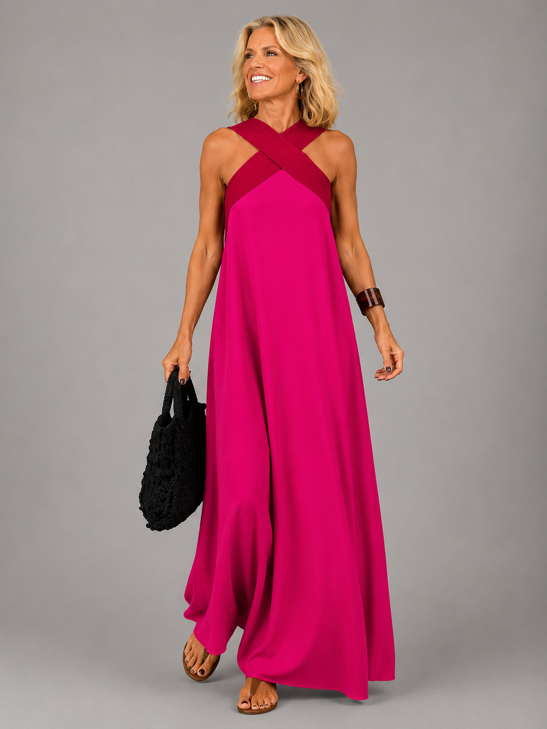 Victoria | Vestido Maxi Escote Cruzado