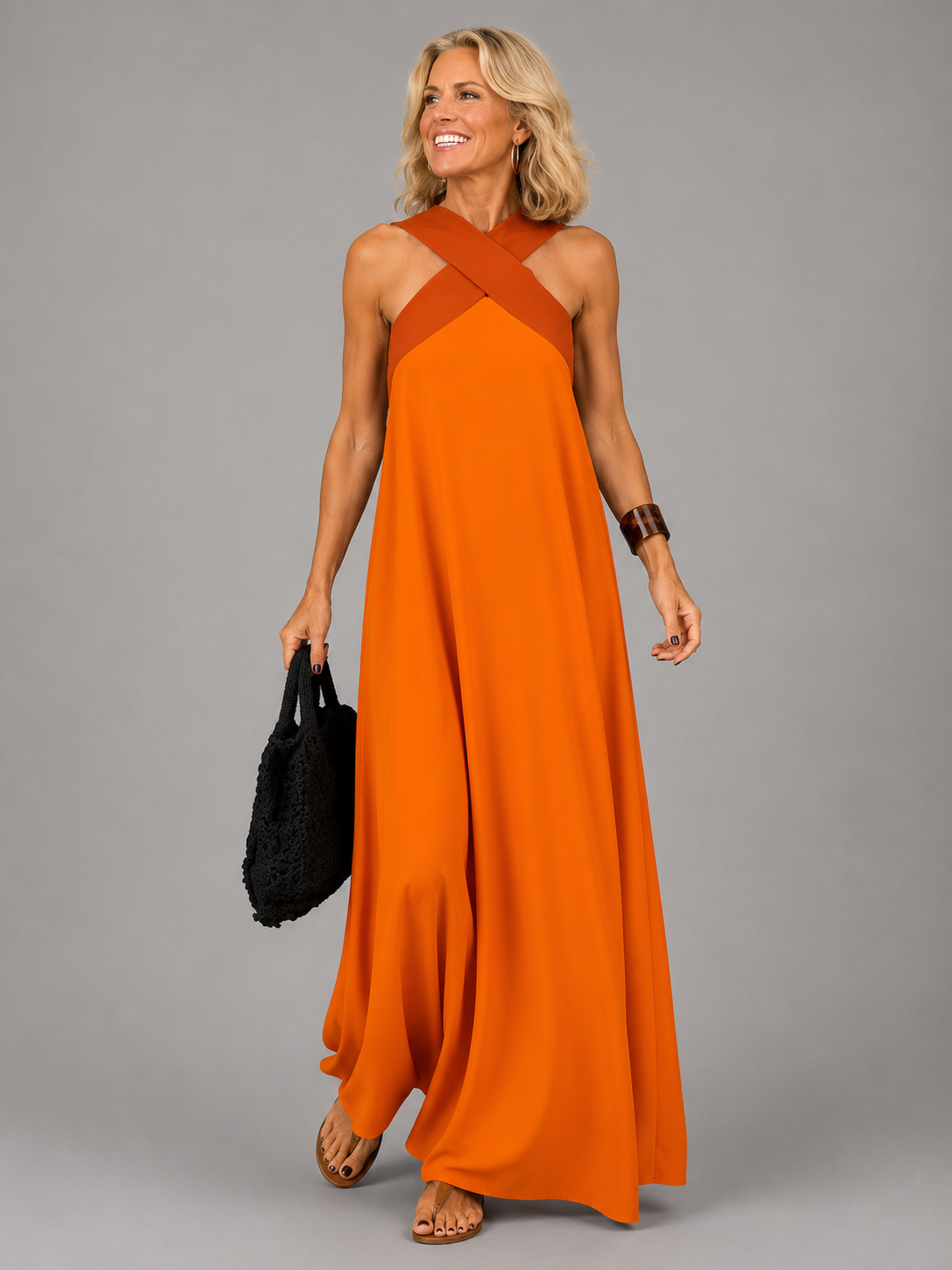 Victoria | Vestido Maxi Escote Cruzado