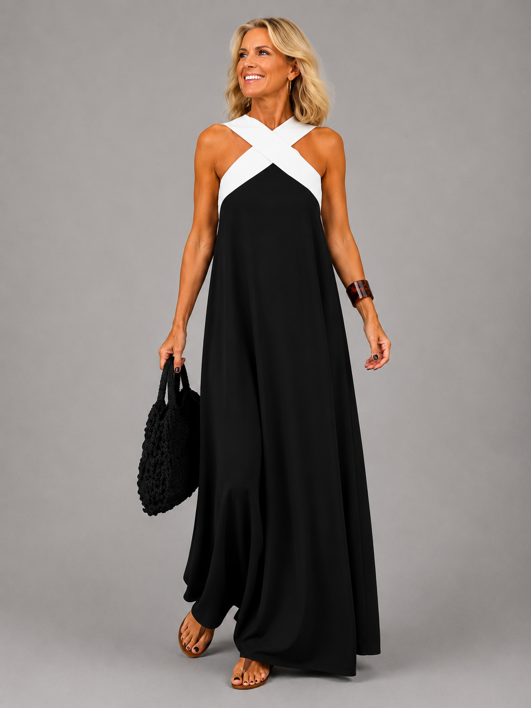 Victoria | Vestido Maxi Escote Cruzado