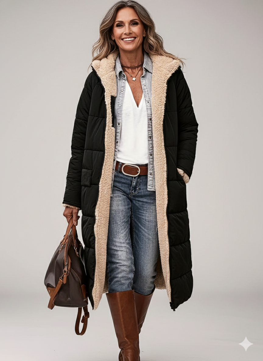 Bárbara | Abrigo de invierno reversible con forro térmico