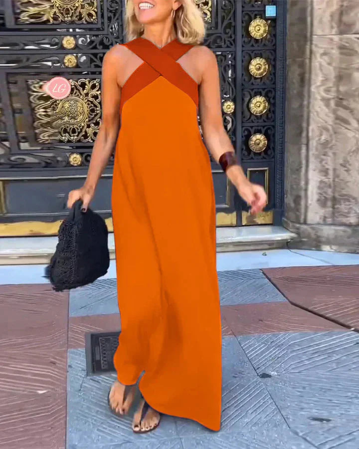 Sonia | Vestido de escote cruzado con hombros descubiertos