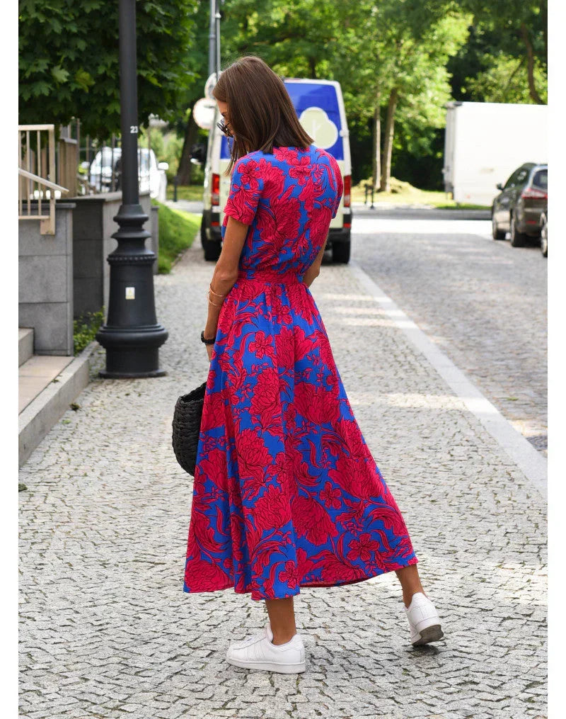Aroa | Vestido con escote en V y corte moldeador