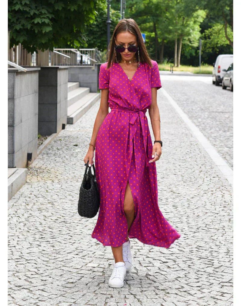 Aroa | Vestido con escote en V y corte moldeador