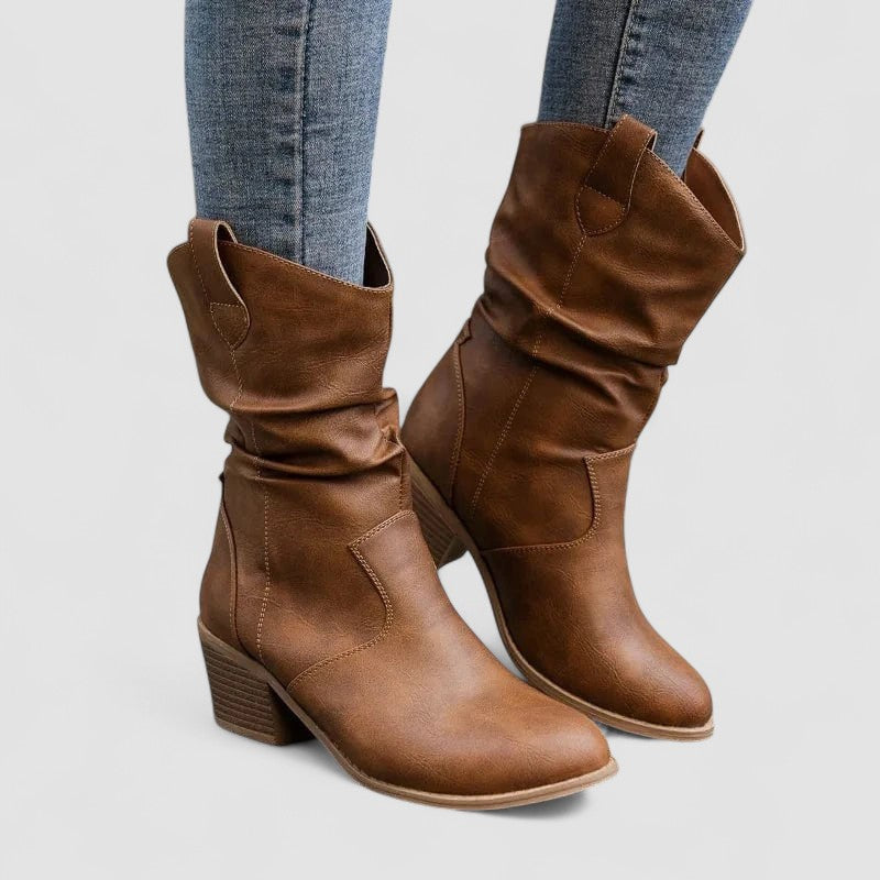 Vivian | Botas de cuero cómodas para mujer