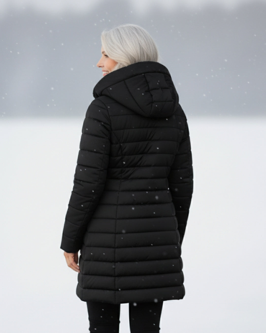 Marina | Abrigo acolchado de invierno con capucha
