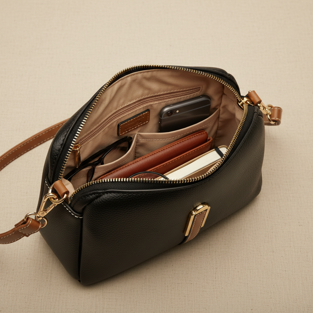 Mila | Bolso de hombro de piel elegante y sofisticado