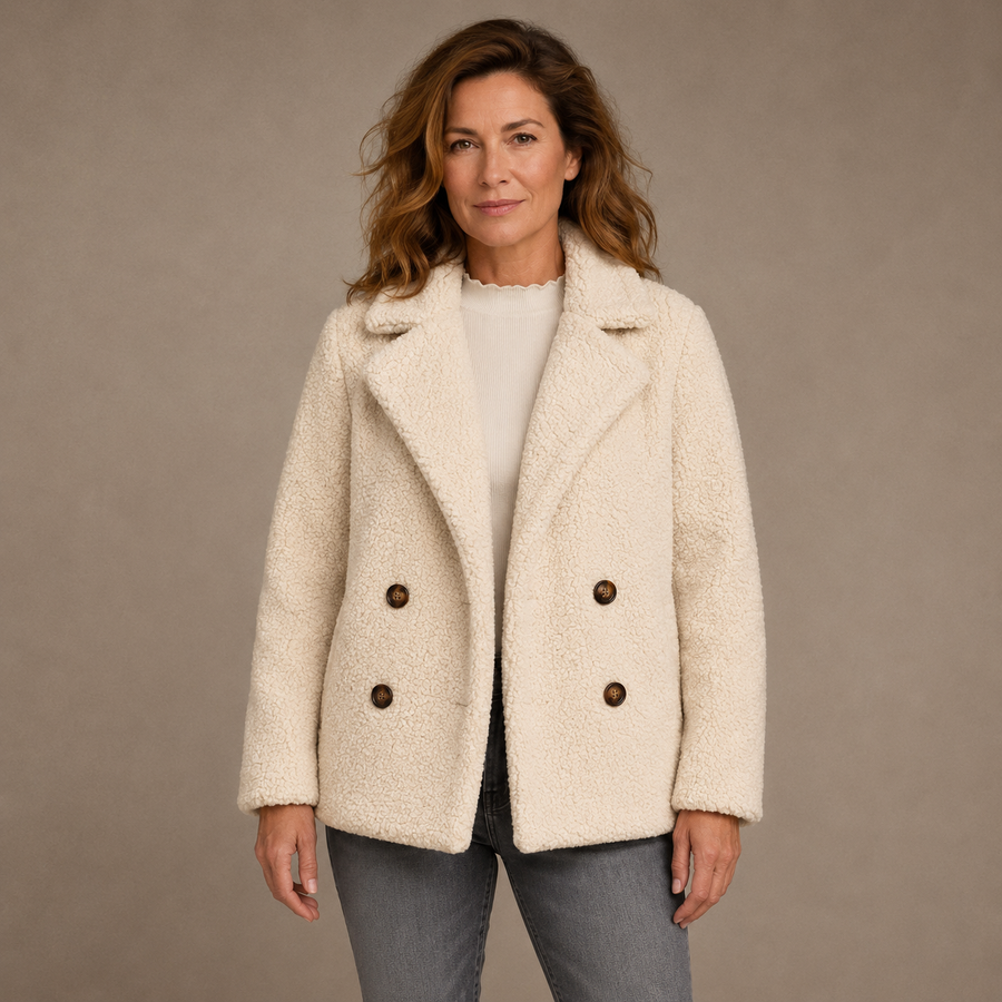 Belén | Chaqueta teddy suave con cremallera