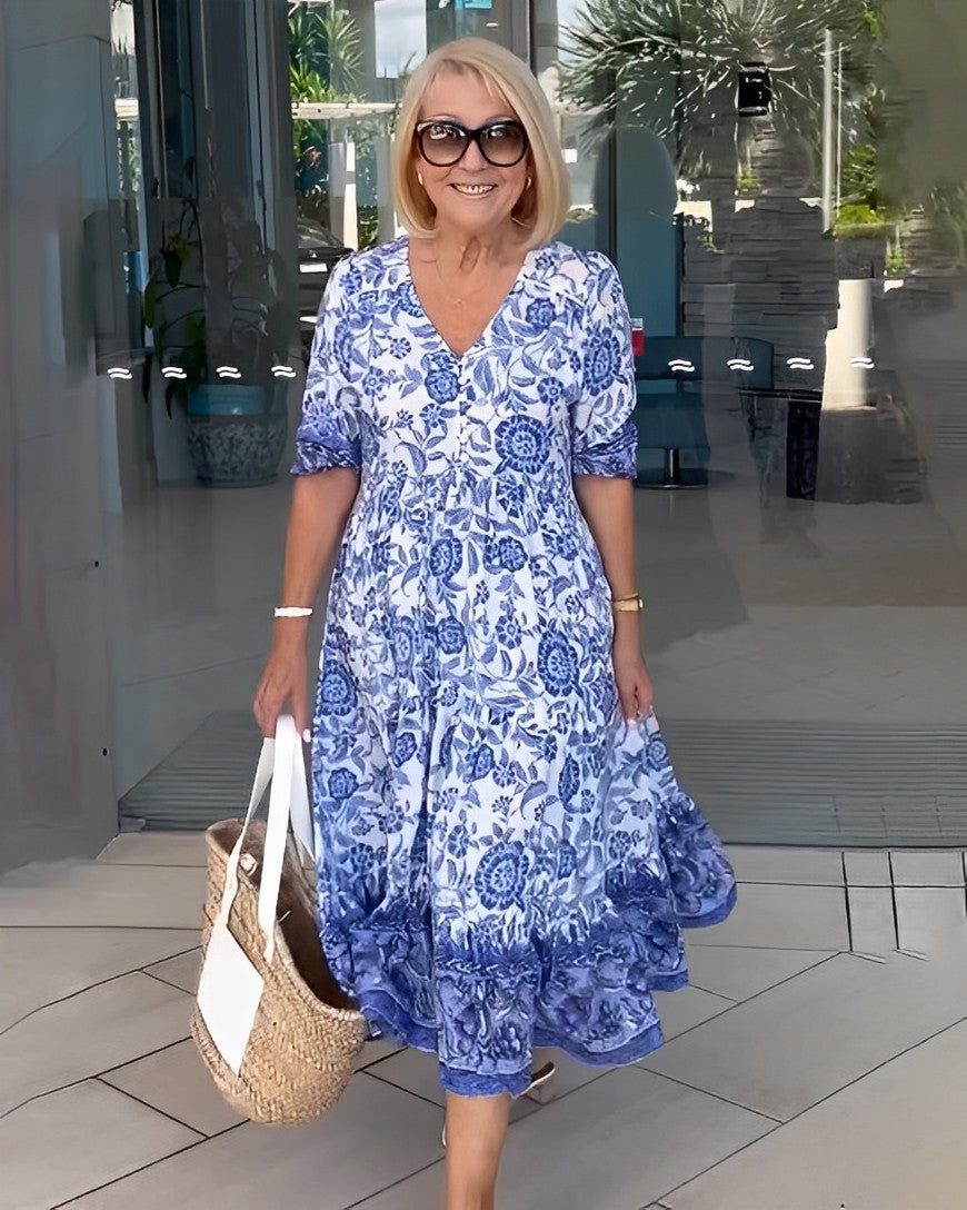 Valeria | Vestido Floral Escote en V