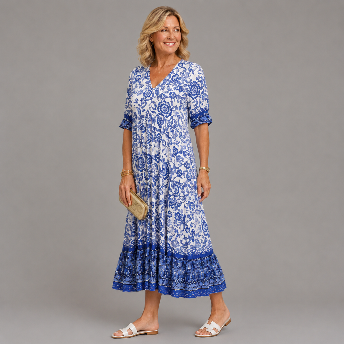 Valeria | Vestido Floral Escote en V