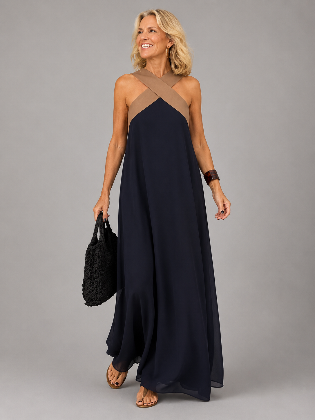 Victoria | Vestido Maxi Escote Cruzado
