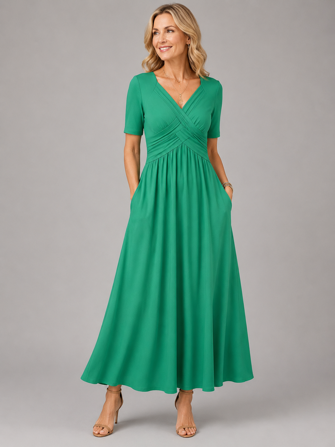 Sofía | Vestido Midi Elegante Escote en V
